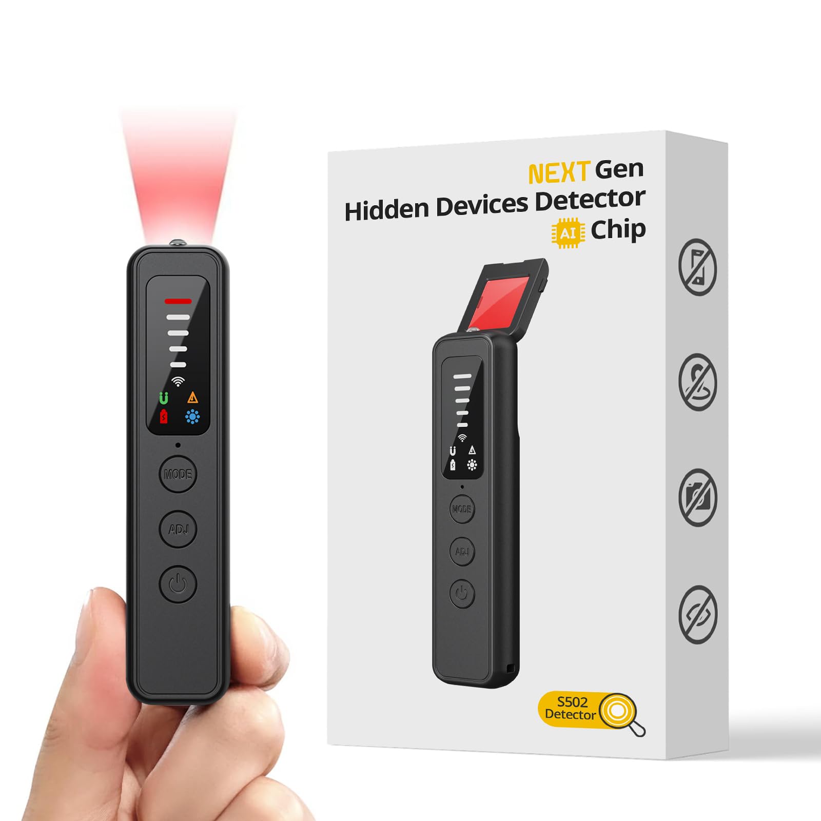 Home Security Hidden Cameras - 숨겨진 카메라 탐지기, 2026년형 안티 스파이