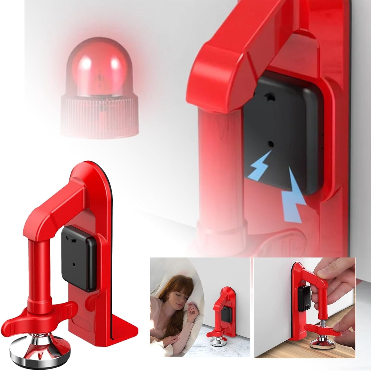 Door Wedge Alarm - 여성을위한 배터리 구동 알람 도어 스톱퍼