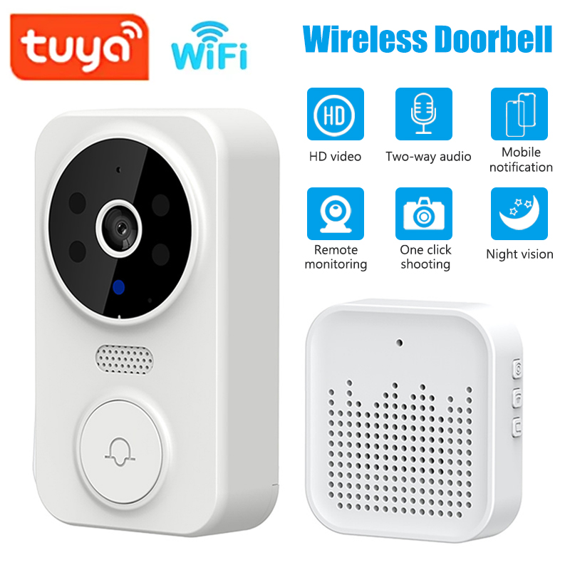 Home Security Tech - WiFi 스마트 비디오 초인종 카메라 야간