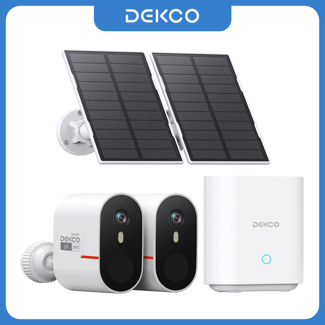 Home Security And Camera System - 덱코 3MP WiFi 태양광 카메라 시스템