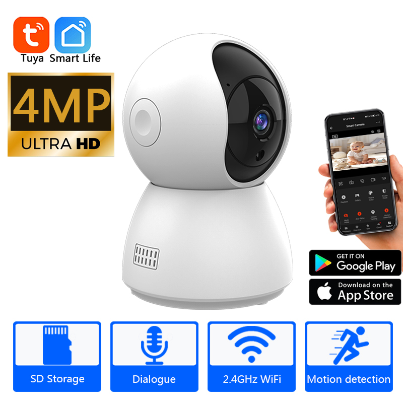 Home Security Camera Xiaomi - HD 4MP Tuya 스마트 미니 WiFi