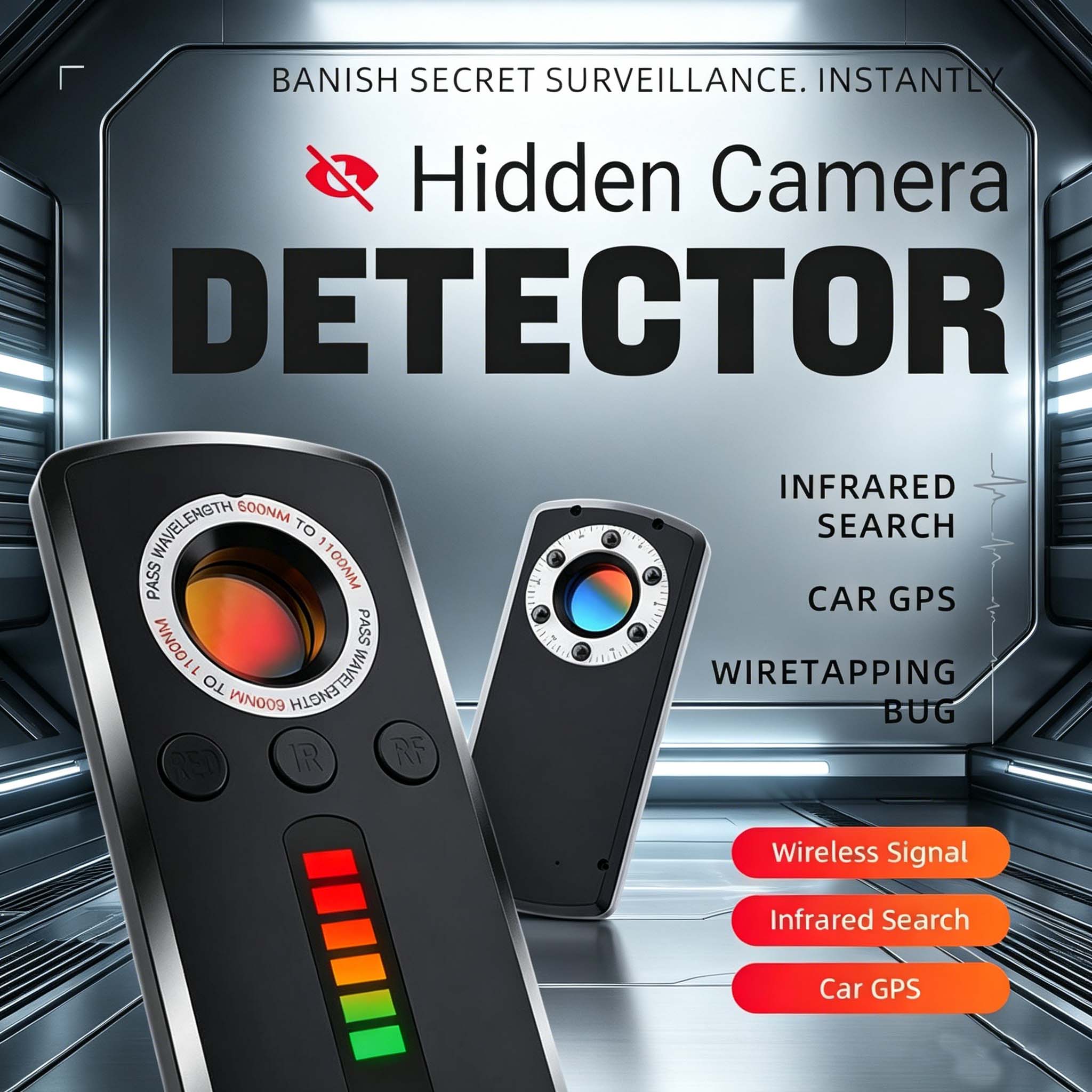 Home Security Hidden Cameras - 숨겨진 카메라 탐지기, 안티 스파이 장치,