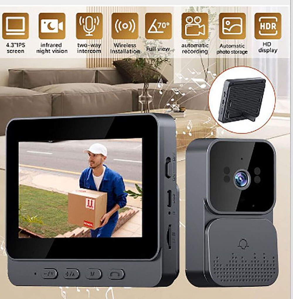 Home Security Tech - ﻿ 4G 비디오 인터콤 카메라, 야간