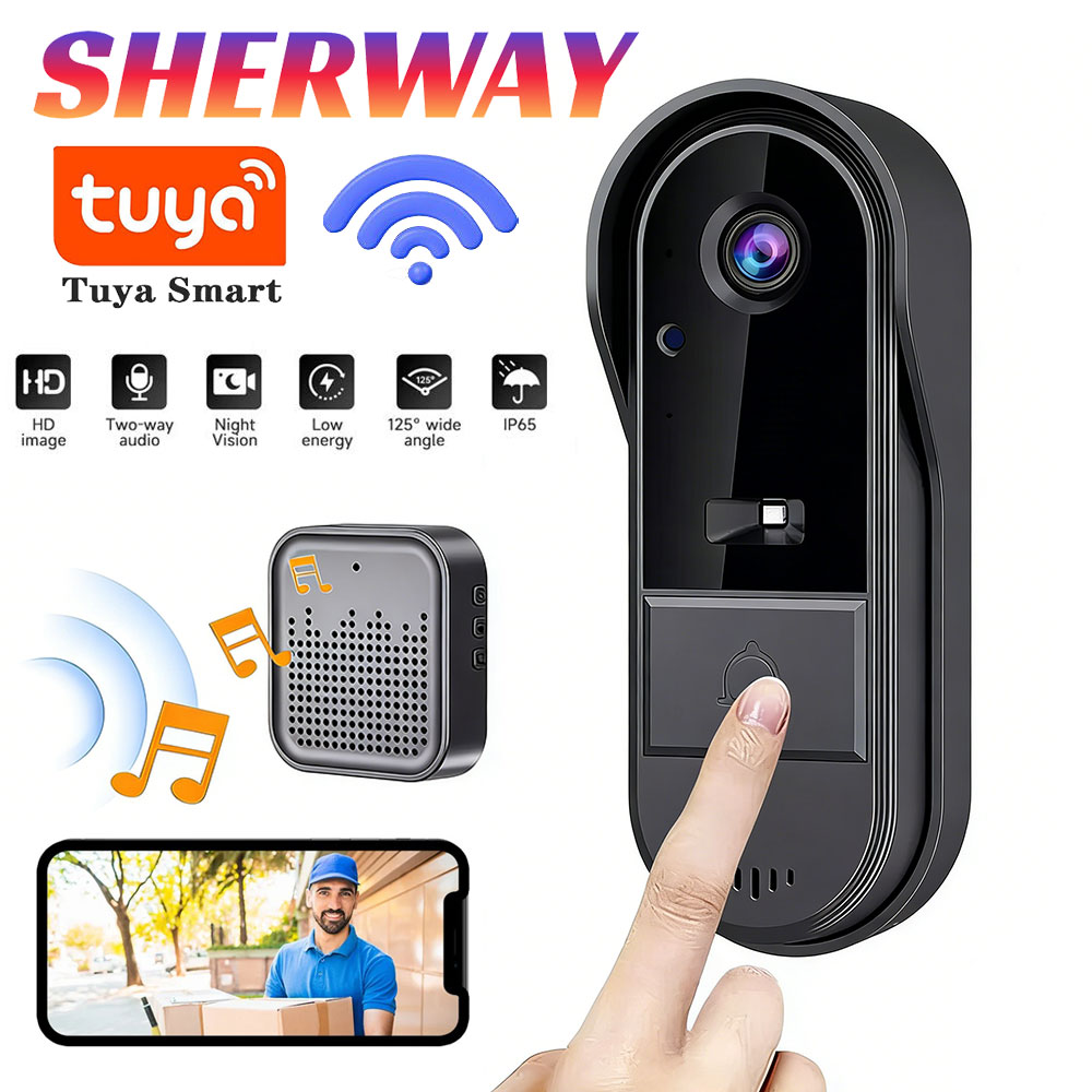 Home Security Bundle - 카메라가 장착된 투야 도어벨 무선 번들