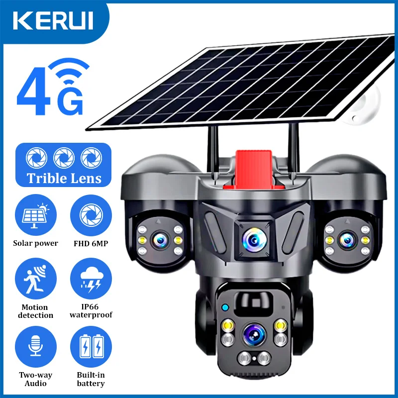 Home Security Tech - KERUI V380 Pro 야외 PTZ 6MP