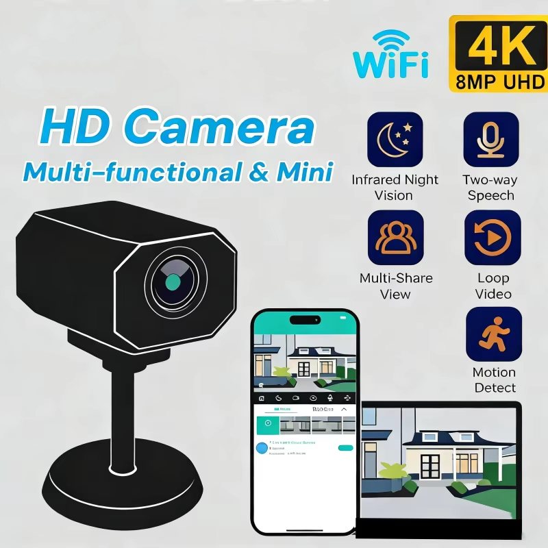 Home Security Hidden Cameras - 4K HD WiFi 보안 카메라 가정용