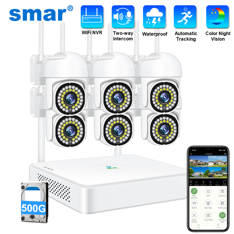 Home Security Packages - Smar 3MP 무선 CCTV 보안 카메라