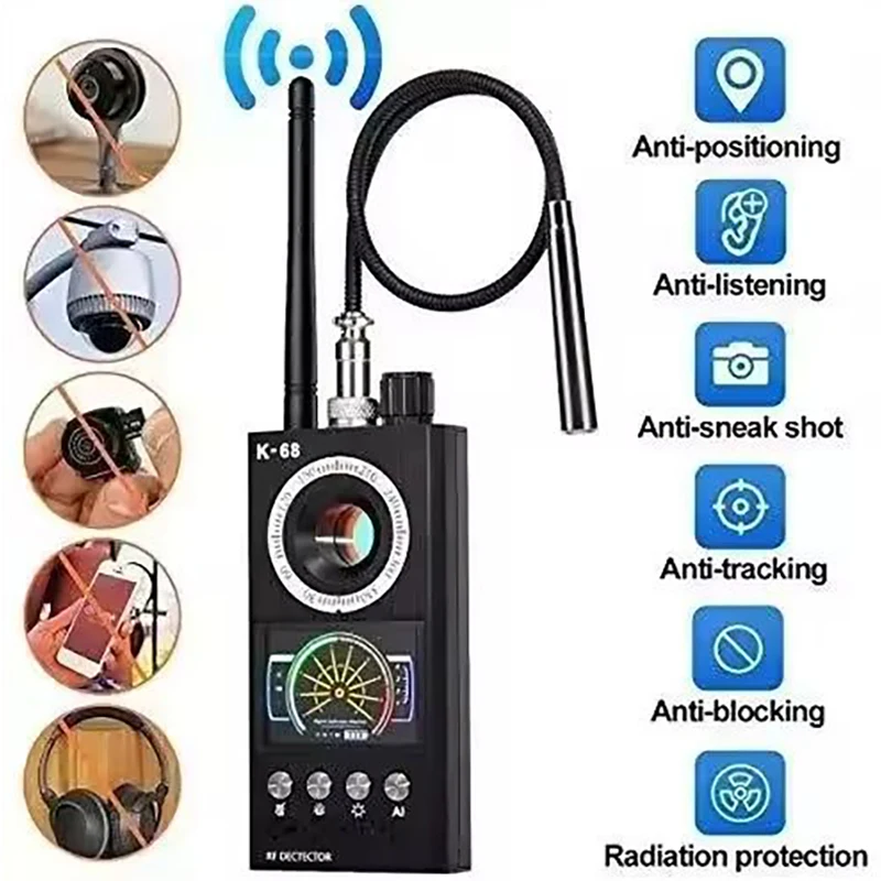 Home Security Hidden Cameras - 전문적인 안티 스파이 카메라 탐지기 K68