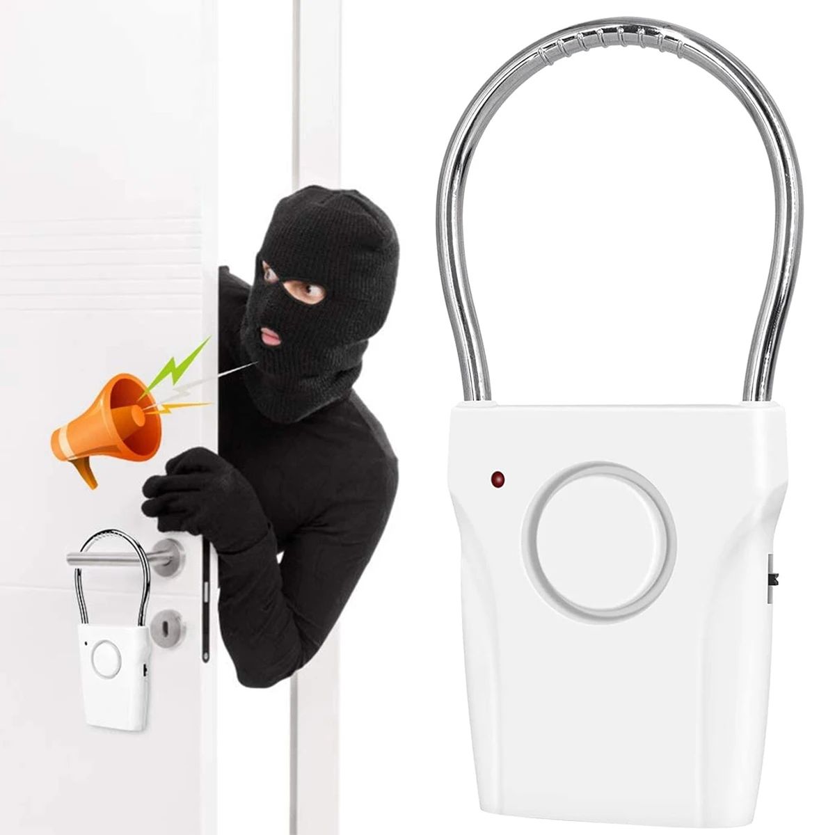 도어 핸들 알람 조정 가능한 설정이 있는 110dB 도 - Door Wedge Alarm 리뷰 및 가격