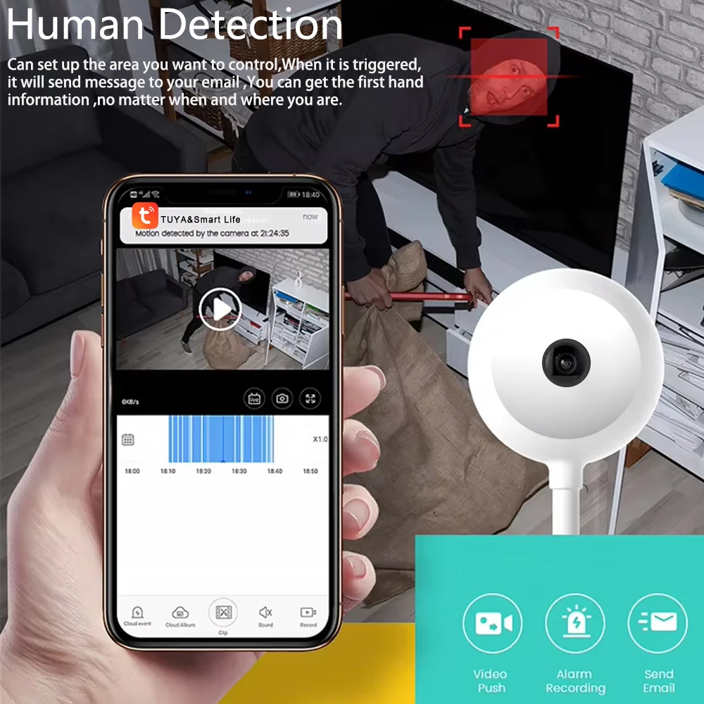 미니 투야 실내 USB 전구 WiFi 카메라 5MP 무 - Home Security Flood Lights 리뷰 및 가격