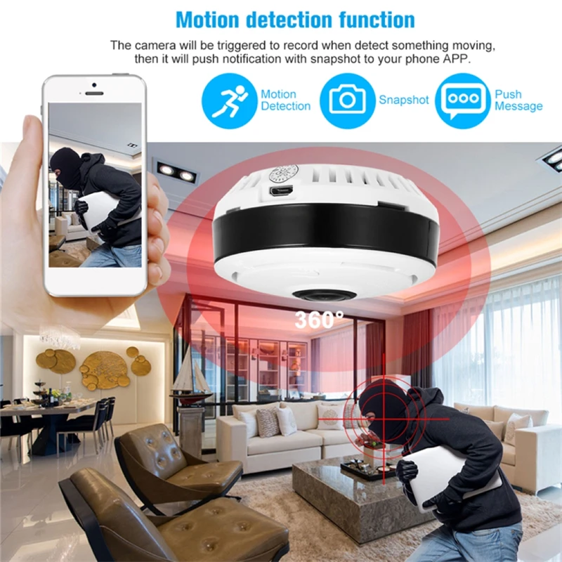 야간 투시경 감시 카메라, 360 도 파노라마 어안 I - Home Security Hidden Cameras 리뷰 및 가격