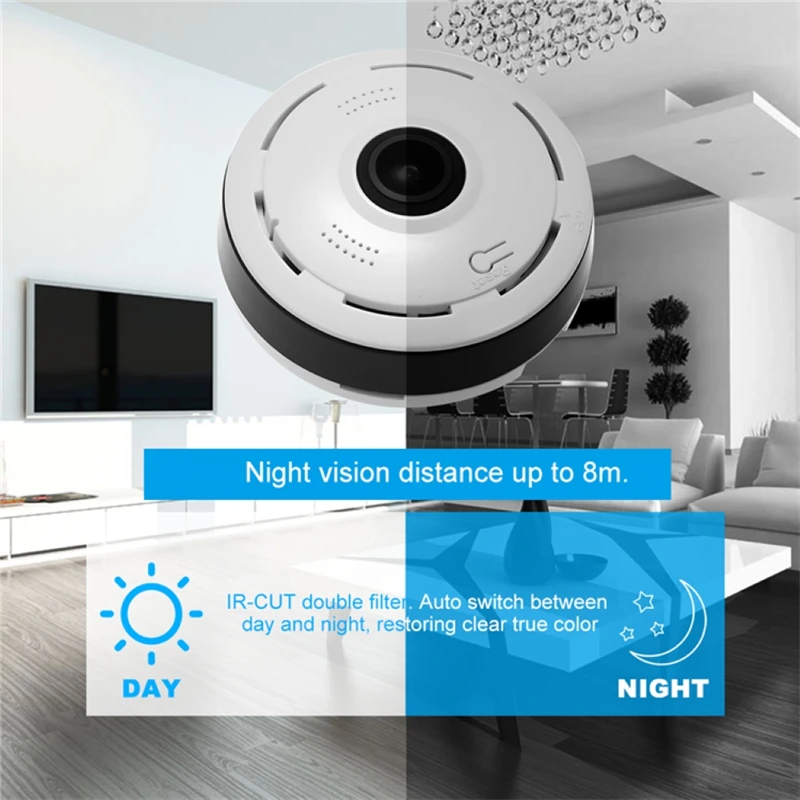 야간 투시경 감시 카메라, 360 도 파노라마 어안 I - Home Security Hidden Cameras 리뷰 및 가격