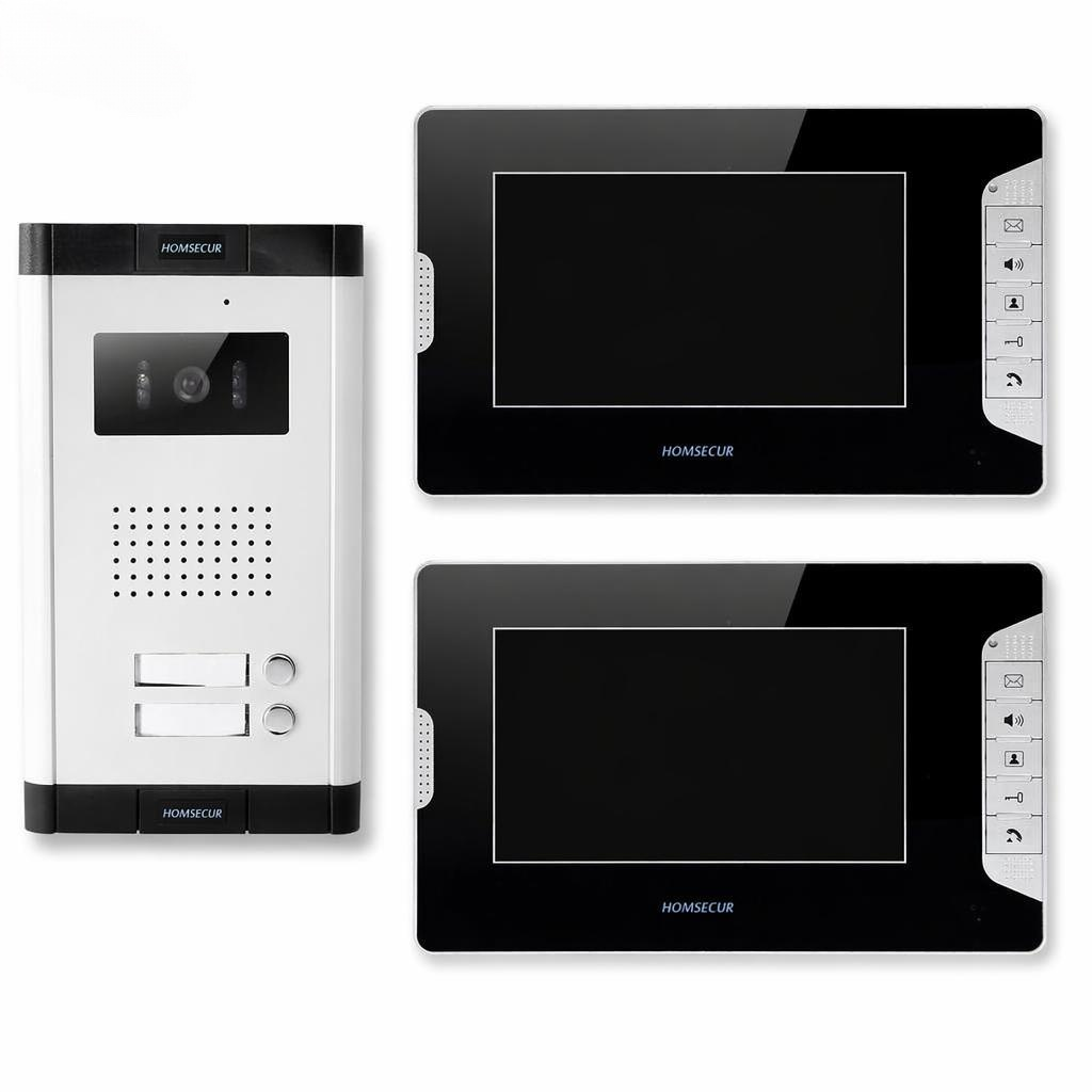 4선식 2가족용 비디오 도어폰 인터콤 시스템 7인치 모 - Home Security And Camera System 리뷰 및 가격
