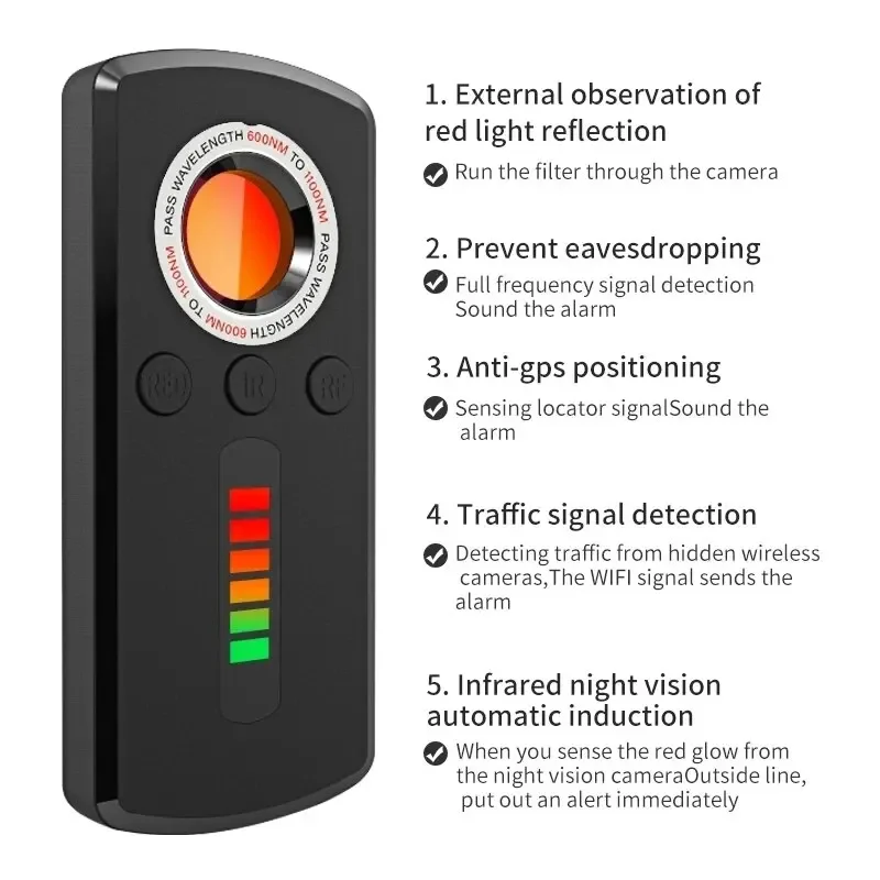 숨겨진 카메라 탐지기, 안티 스파이 장치, RF 신호  - Home Security Hidden Cameras 리뷰 및 가격