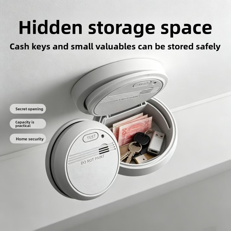 실물과 같은 연기 감지기 모양의 비밀 수납함 - 열쇠, - Home Security Packages 리뷰 및 가격