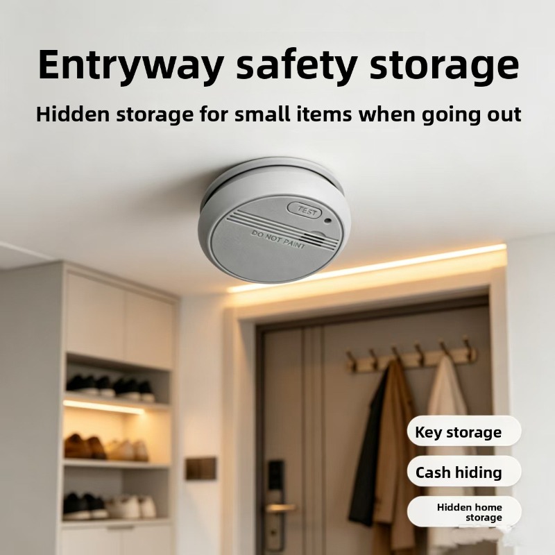 실물과 같은 연기 감지기 모양의 비밀 수납함 - 열쇠, - Home Security Packages 리뷰 및 가격
