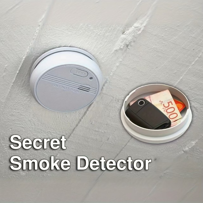 실물과 같은 연기 감지기 모양의 비밀 수납함 - 열쇠, - Home Security Packages 리뷰 및 가격