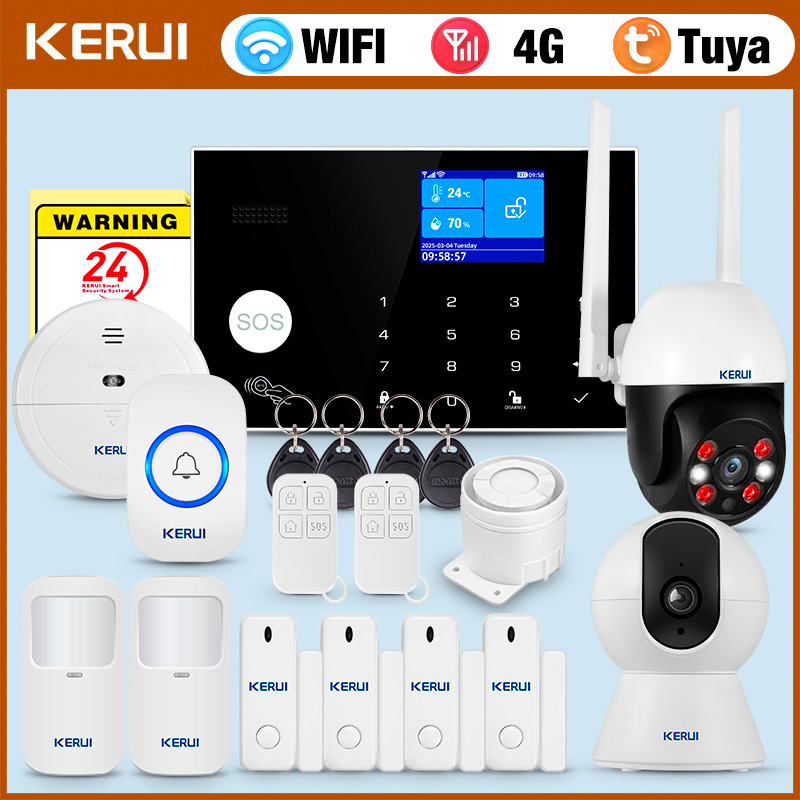 KERUI 4G 알람 도어벨 링 버튼 홈 알람 시스템  - Home Security Ring System 리뷰 및 가격