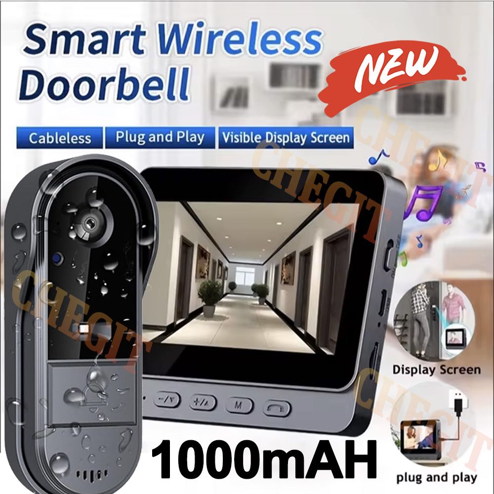 무선 와이파이 초인종 카메라 1080P 비디오 인터콤  - Home Security Doorbell Camera 리뷰 및 가격