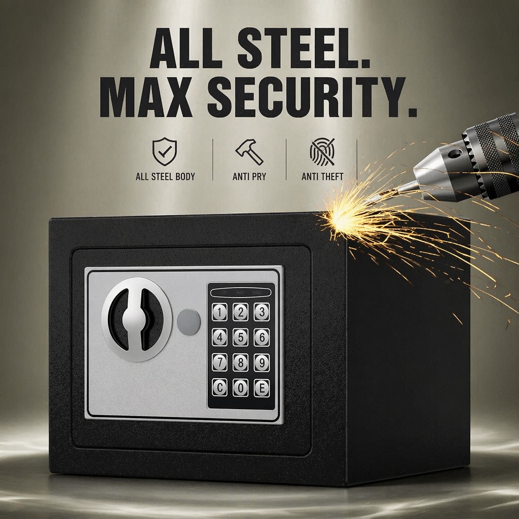 올스틸 전자 디지털 키패드 금고, 이중 비밀번호 키 잠 - Home Security Packages 리뷰 및 가격