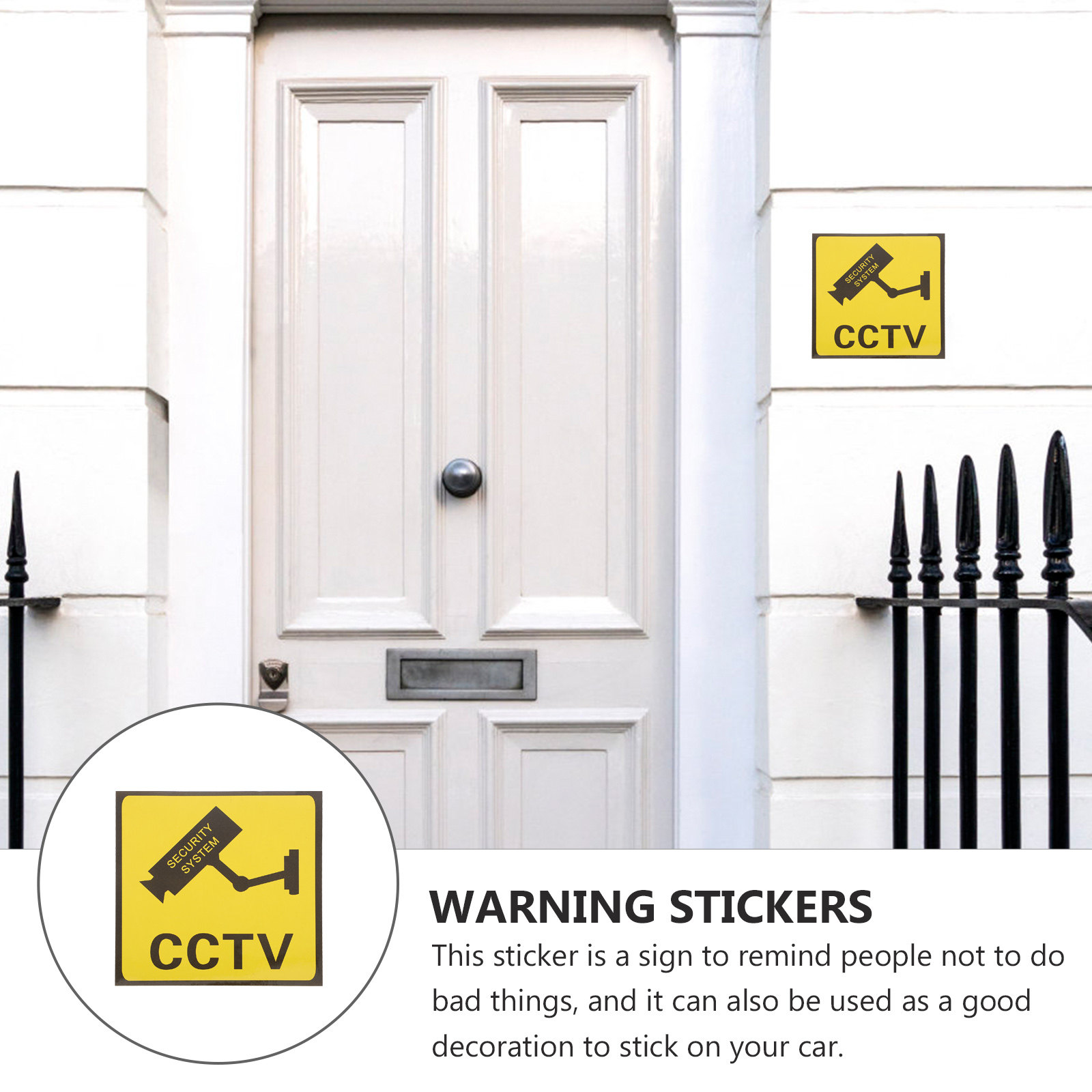 10Pcs 카메라 모니터링 표지판 비디오 경고 스티커  - Home Security Companies 리뷰 및 가격