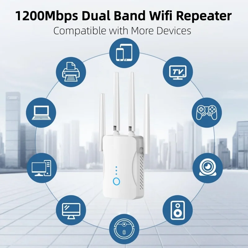 1200Mbps 듀얼 밴드 WiFi 리피터 무선 2.4 - Home Security Bundle 리뷰 및 가격