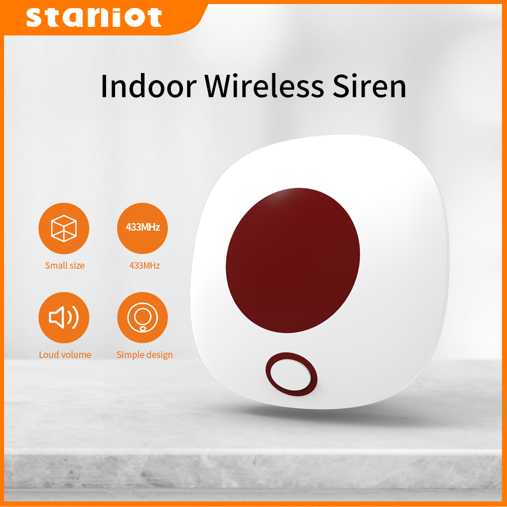Staniot 실내 무선 사이렌 433Mhz 도난 홈  - Home Security Kit 리뷰 및 가격