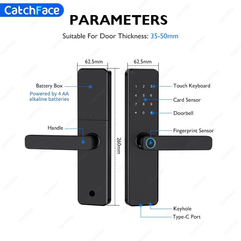 TTLock 지문 스마트 도어 잠금 장치 블루투스 AP - Home Security Essential 리뷰 및 가격