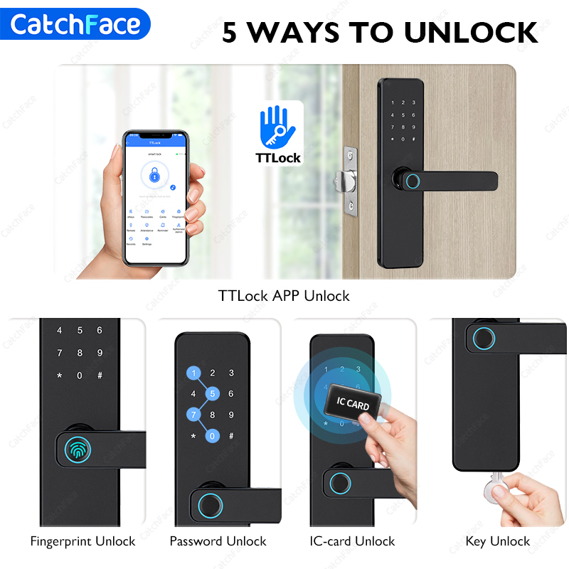 TTLock 지문 스마트 도어 잠금 장치 블루투스 AP - Home Security Essential 리뷰 및 가격