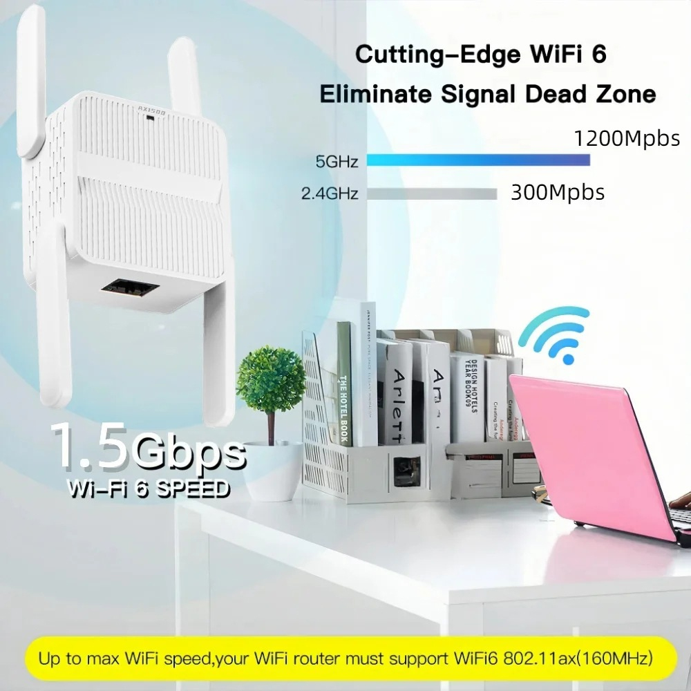 AX1500 WiFi 6 리피터 익스텐더 신호 부스터  - Home Security Bundle 리뷰 및 가격