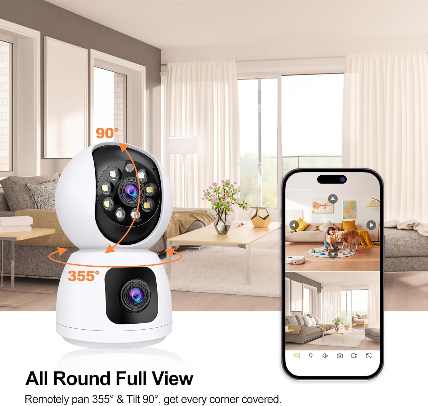 ANSVICAM Tuya 스마트 4K 8MP 듀얼 렌즈 - Home Security Camera Xiaomi 리뷰 및 가격