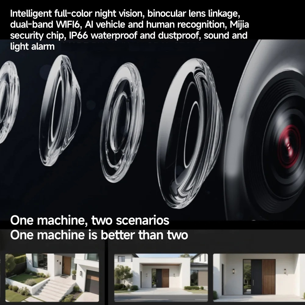 새로운 샤오미 야외 카메라 4 듀얼 렌즈 5MP 3K  - Home Security Camera Xiaomi 리뷰 및 가격