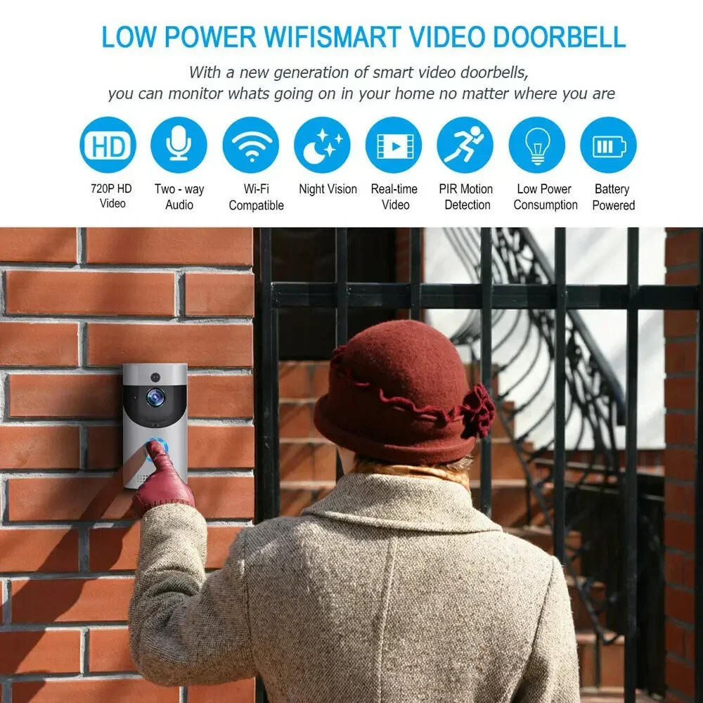 720P HD 스마트 홈 무선 와이파이 초인종 카메라, - Home Security Tech 리뷰 및 가격