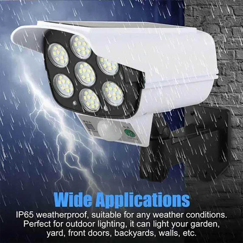 1-2Pack 77LED 태양 모션 센서 LED 빛 야 - Home Security Flood Lights 리뷰 및 가격