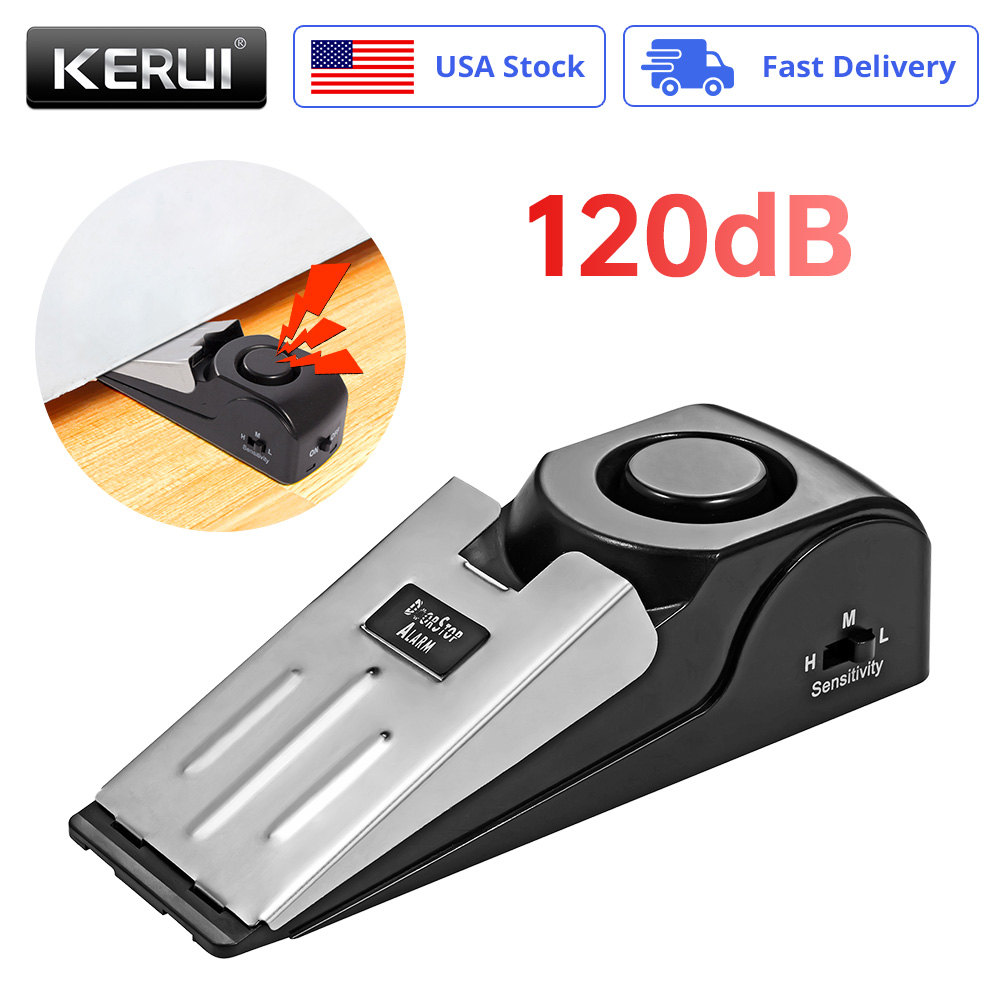 무선 도난 방지 도어 스톱 알람 125dB 고데시벨 압 - Door Wedge Alarm 리뷰 및 가격
