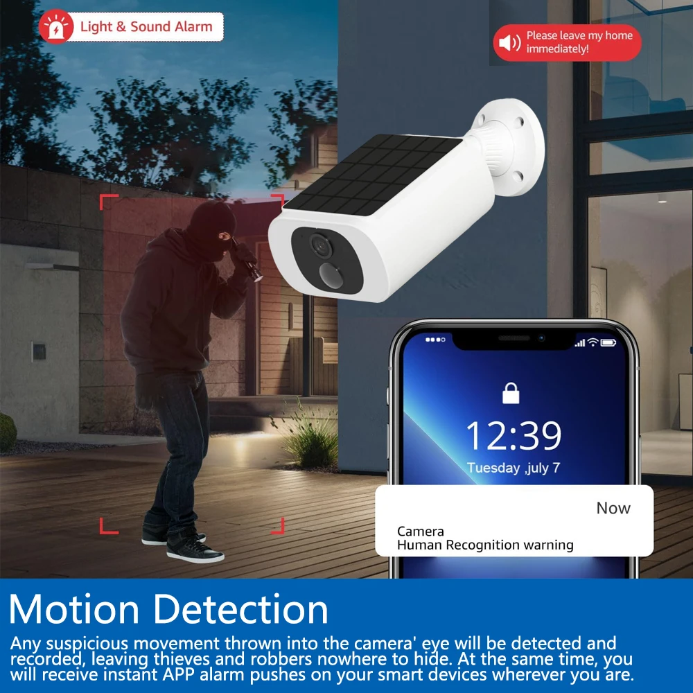 Tuya 5MP 태양광 보안 카메라 가정용 무선 야외  - Home Security Packages 리뷰 및 가격