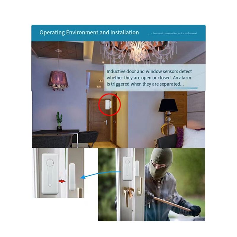 【To&On-E】 433Mhz 무선 자기식 도어 및 창 - Home Security Kit 리뷰 및 가격