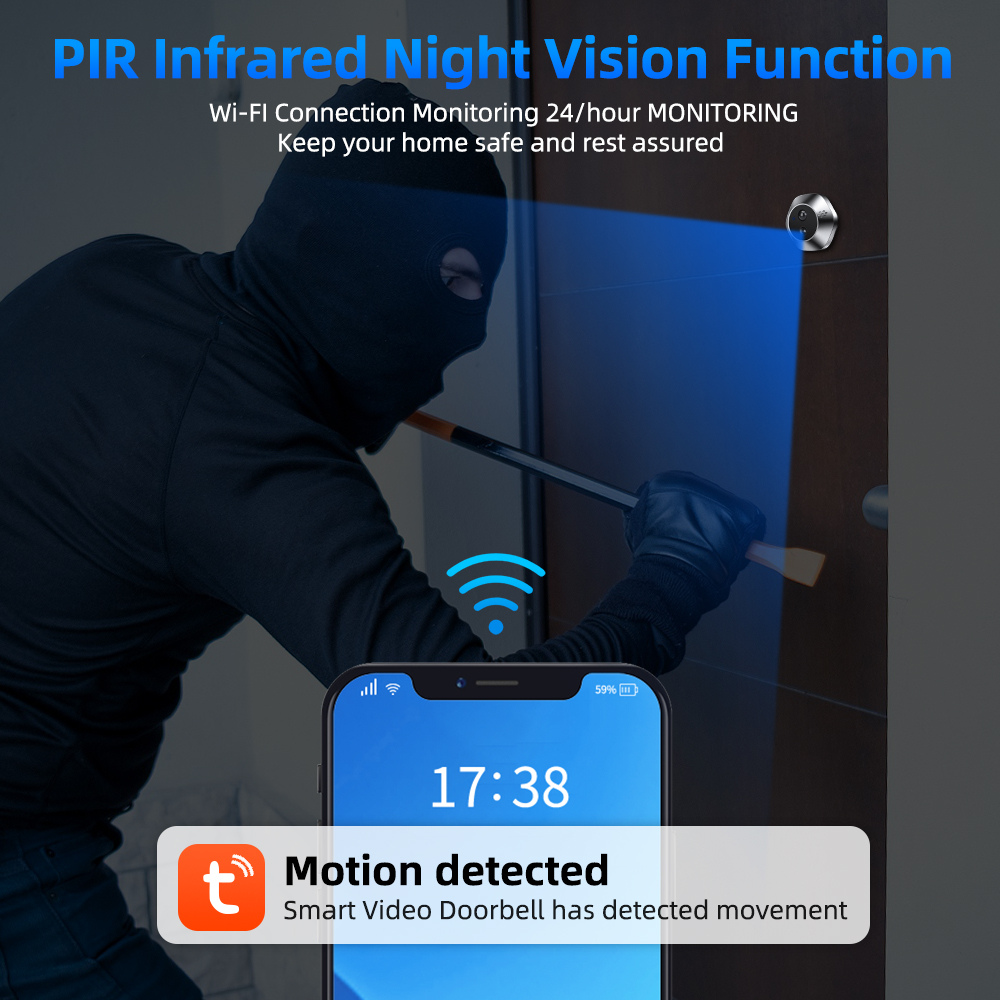투야 스마트 와이파이 훔쳐보기 비디오 카메라, 양방향  - Home Security Tech 리뷰 및 가격