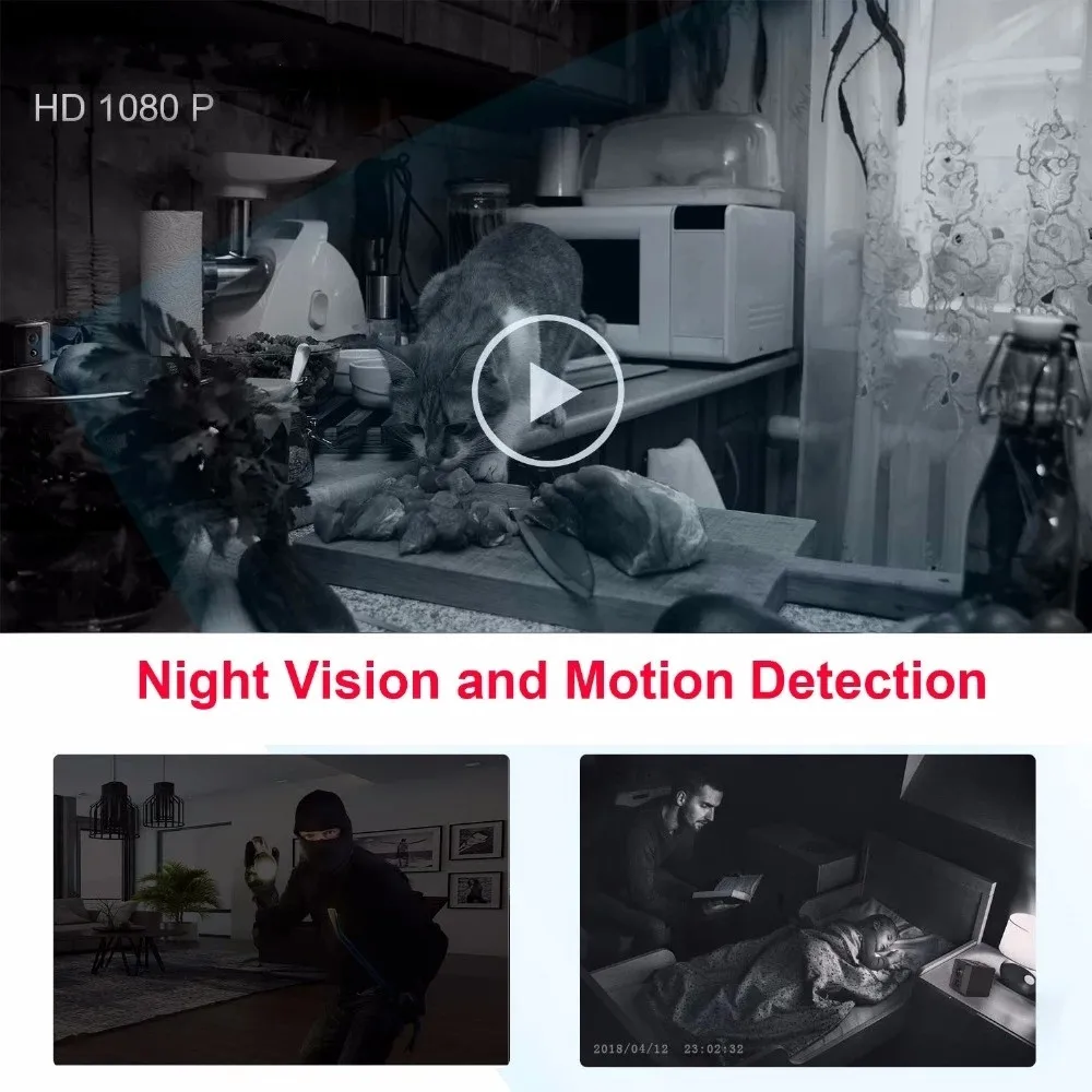 바디 미니 카메라 휴대용 1080P HD 나이트 비전  - Home Security Hidden Cameras 리뷰 및 가격