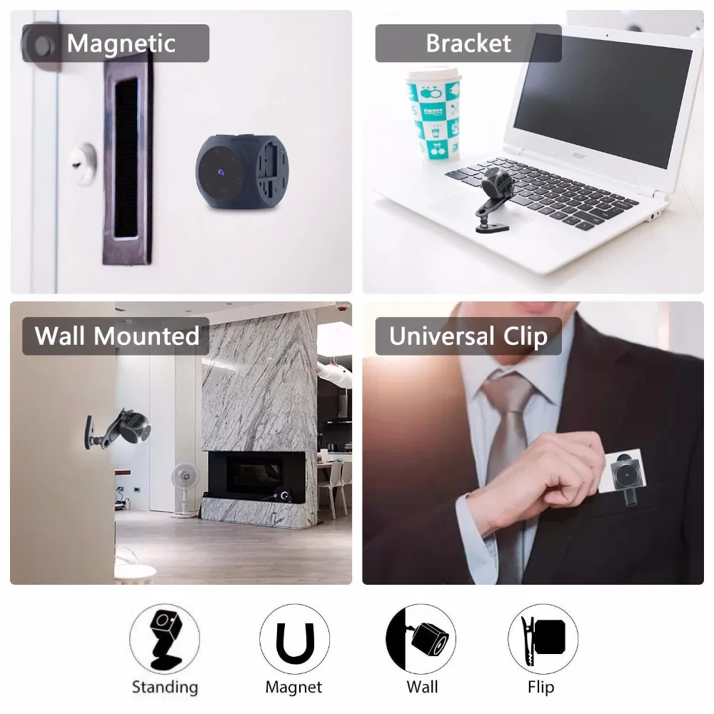 바디 미니 카메라 휴대용 1080P HD 나이트 비전  - Home Security Hidden Cameras 리뷰 및 가격